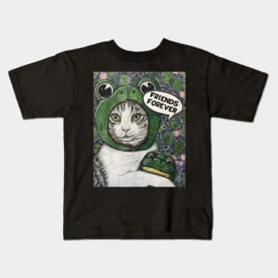 Friends forever- ribbit meets meow Kids T-Shirt